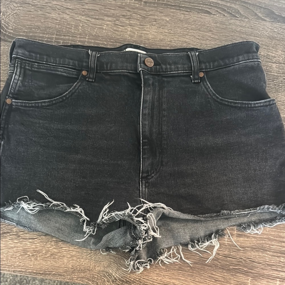 Black Denim Women's Shorts